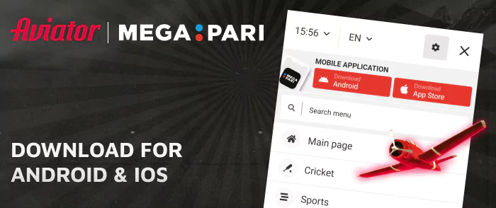 How to download Aviator Game for iOS and Android at Megapari Casino India