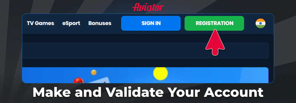 Register a new account to play Aviator